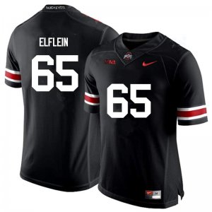 NCAA Ohio State Buckeyes Men's #65 Pat Elflein Black Nike Football College Jersey YVC1845HH